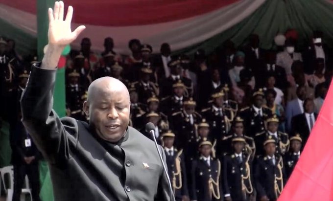 Evariste Ndayishimiye sworn in as Burundi President days after Pierre Nkurunziza died.