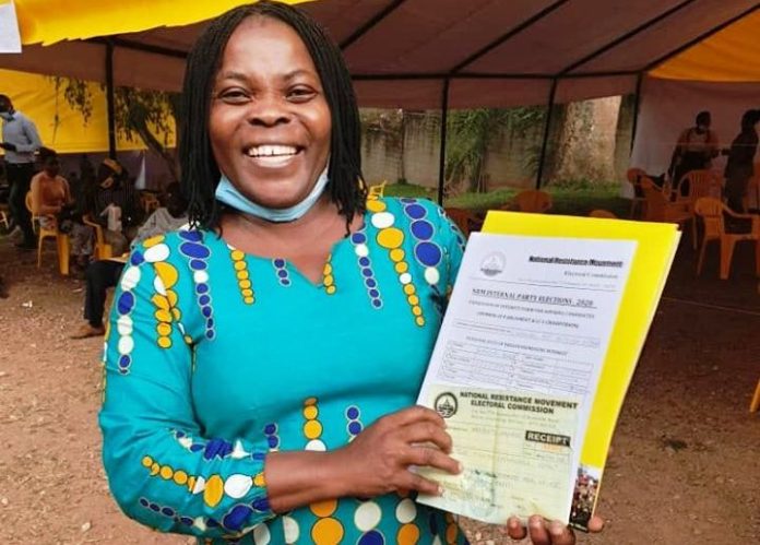 NTV Uganda's Agnes Nandutu picks NRM nomination forms for Bududa Woman MP seat