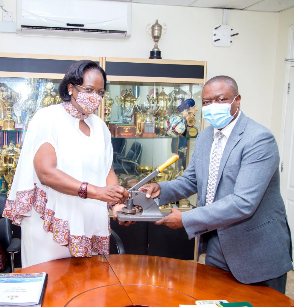 Andrew Kitaka hands over office to Dorothy Kisaka