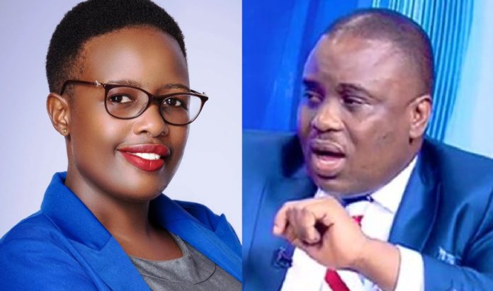Doreen Nyanjura and Erias Lukwago. The Makerere University councilor at KCCA has denied reports that she plans to challenge her boss for the Kampala mayor seat.