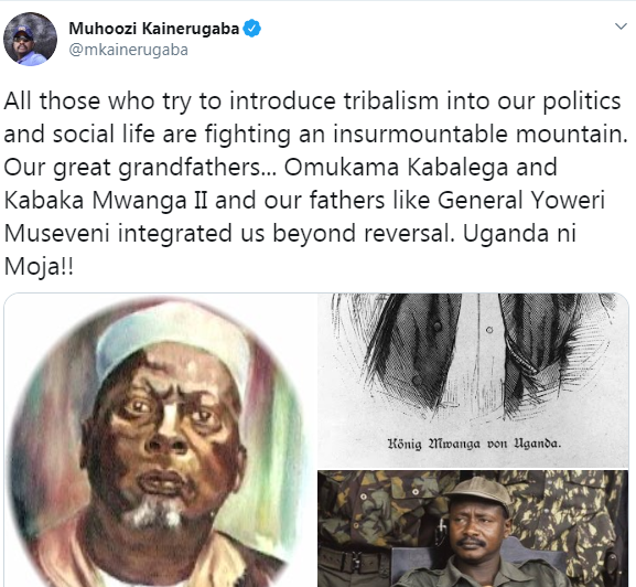 Muhoozi Kainerugaba on tribalism