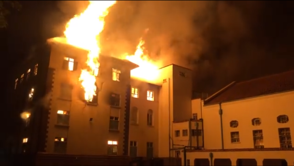 Fire guts Makerere University Main Building (Ivory Tower)