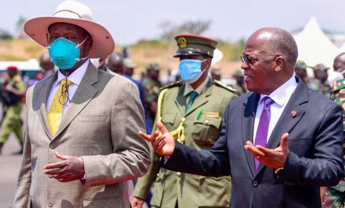Presidents Museveni and Magufuli