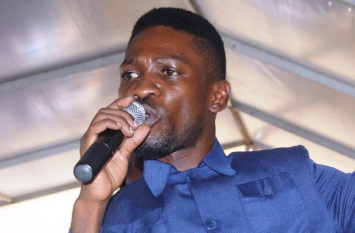 Bobi Wine speaks at Sebaggala's funeral