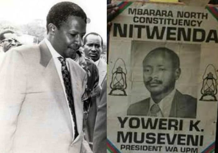 Museveni of UPM lost to Sam Kutesa of DP in the 1980 Mbarara North MP election, and challenged the results.