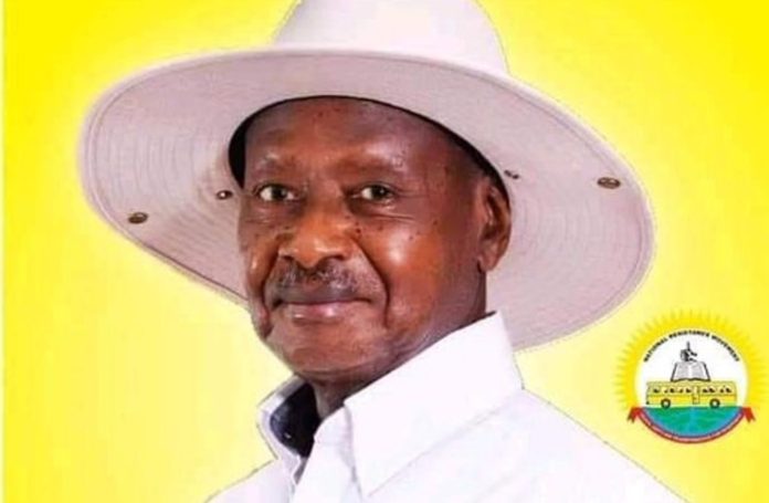 President Yoweri Museveni, the NRM chairman. Seven of his party's MPs are unopposed ahead of 2021 parliamentary elections.