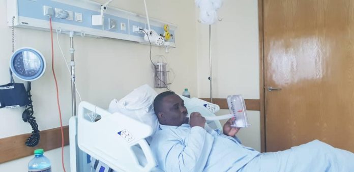 Erias Lukwago in hospital