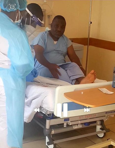 Erias Lukwago in Nairobi Hospital