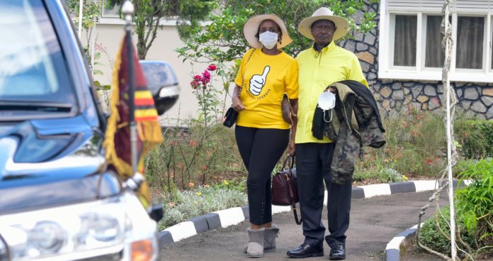 Museveni with Natasha Karugire