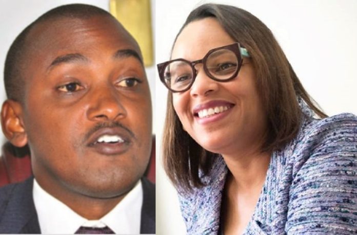 Minister Frank Tumwebaze and US ambassador Natalie Brown. Minister Tumwebaze stings US ambassador Natalie Brown after pro-Trump protesters stormed Capitol Hill, reminds her of 'consequences of undermining democracy' warning
