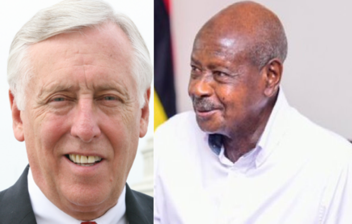 US majority leader congressman Steny Hoyer and Museveni