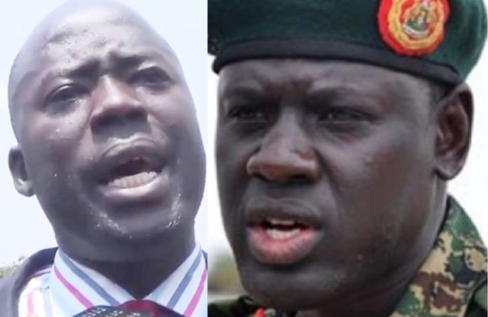 Aruu MP Odonga Otto and Deputy IGP Maj Gen Paul Lokech. Political witch-hunt? MP Odonga Otto claims Deputy IGP Lokech fighting him over election petition against relative Komakech