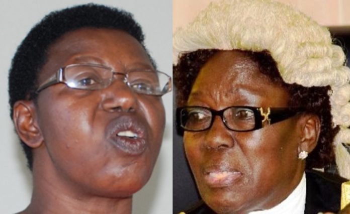 Miria Matembe and Rebecca Kadaga. Former ethics and integrity minister Miria Matembe has criticized Rebecca Kadaga for overstaying in the position of the speaker of parliament and of failing to groom a woman successor for the position.