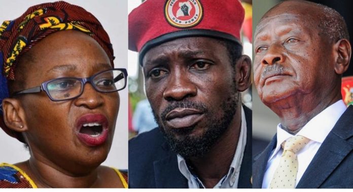 Stella Nyanzi, Bobi Wine and Museveni
