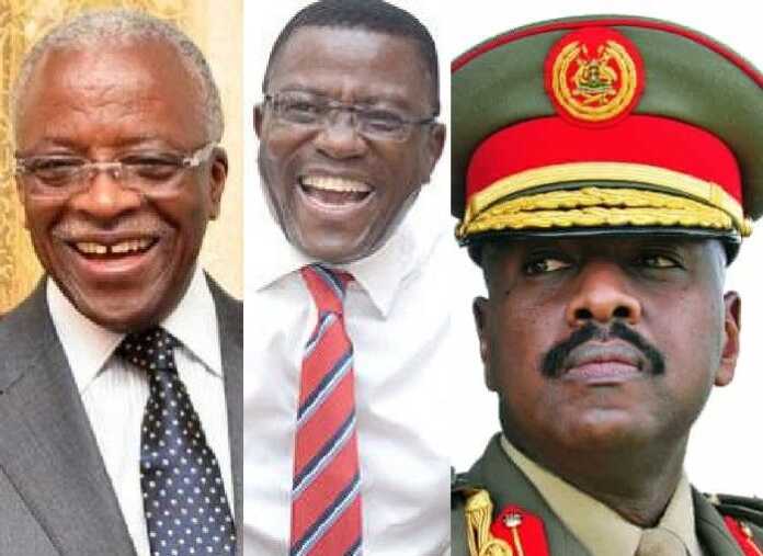Amama Mbabazi, Katikkiro Charles Peter Mayiga and Lt Gen Muhoozi Kainerugaba. Vice President Job: Here are the names from which Museveni will reportedly pick Uganda's Number Two