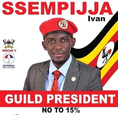 Rejected by Bobi Wine's NUP camp, Ivan Ssempijja elected Makerere guild president