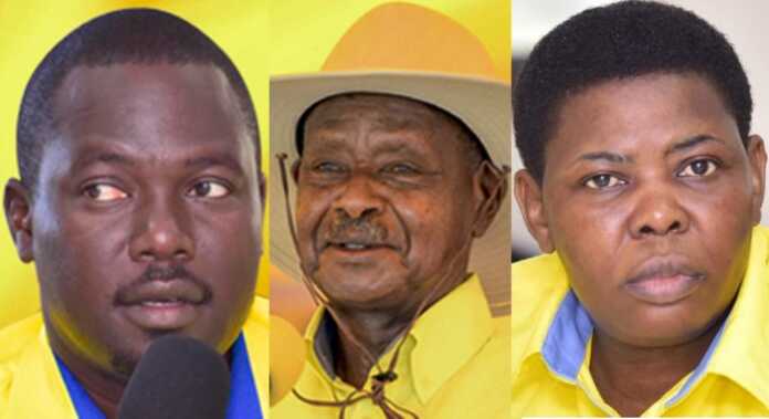 NRM Secretary General Richard Todwong, National Chairman President Yoweri Kaguta Tibuhaburwa Museveni and deputy secretary general Rose Namayanja NRM Secretary General Richard Todwong, National Chairman President Yoweri Kaguta Tibuhaburwa Museveni and deputy secretary general Rose Namayanja