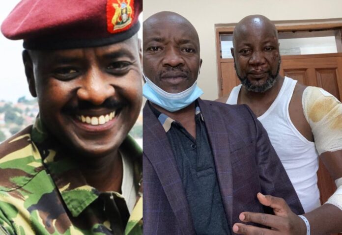 First Son Muhoozi Kainerugaba's Personal Assistant Visits NBS TV's Samson Kasumba in Hospital