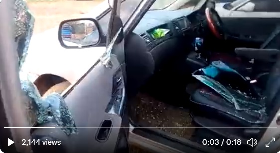 VIDEO: NTV Uganda Journalist Narrowly Escapes Death after Thugs Smashed His Car in Night Attack