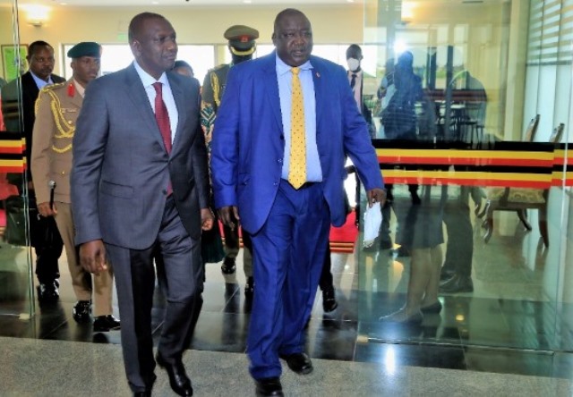 William Ruto in Uganda Days after Museveni's Son Muhoozi's 'Nairobi Capture' Saga
